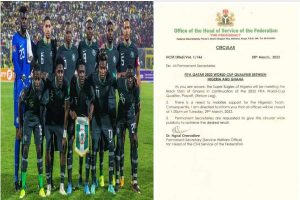 FG Directs closure of all Government offices to support Super Eagles Against Ghana on Tuesday