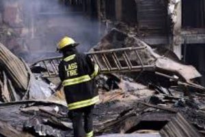 Lagos Fire Service puts out Redemption City Fire