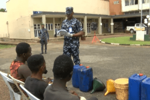Police parade suspected vehicle hijackers, others in Oyo