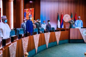 PRESIDENT BUHARI PRESIDES AT FEC, VP OSINBAJO ATTENDS