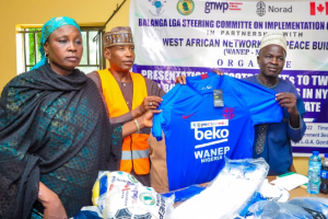 WANEP donates sporting kits to youths in Gombe State