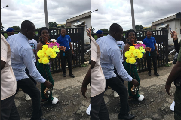 Tobi AMusan arrives in Laos