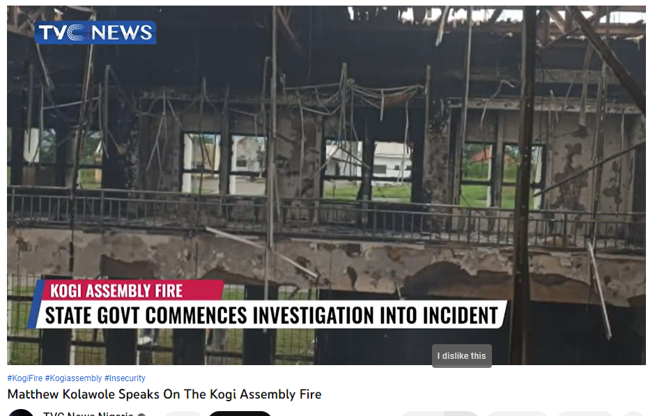 Kogi assembly directs security agents to commence investigation into assembly Fire