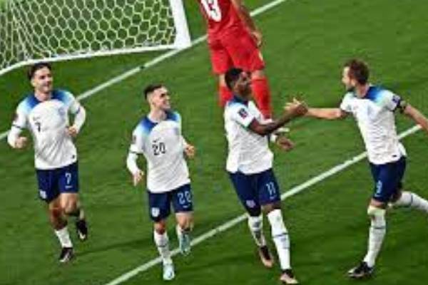 Saka nest brace as England Thrash Iran