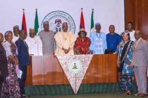 PRESIDENT BUHARI RECEIVES POLICE SERVICE COMMISSION'S AUDITED REPORT