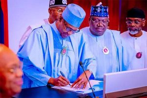 ) PRESIDENT BUHARI SIGNS 2023 APPROPRIATION BILL